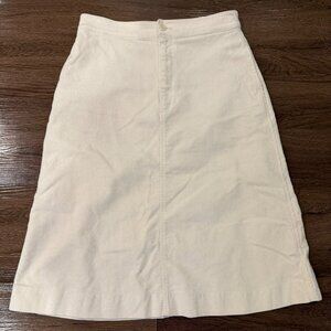 Uniqlo cream midi corduroy